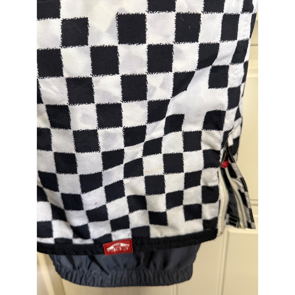 Vans Mens Y2K Checkerboard Snowboard Pants Black White Cargo Insulated L Flawed - Picture 2 of 9